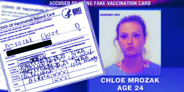 24 Year Old Arrested For Fake Vaccine Card Claiming Jab From “Maderna”…