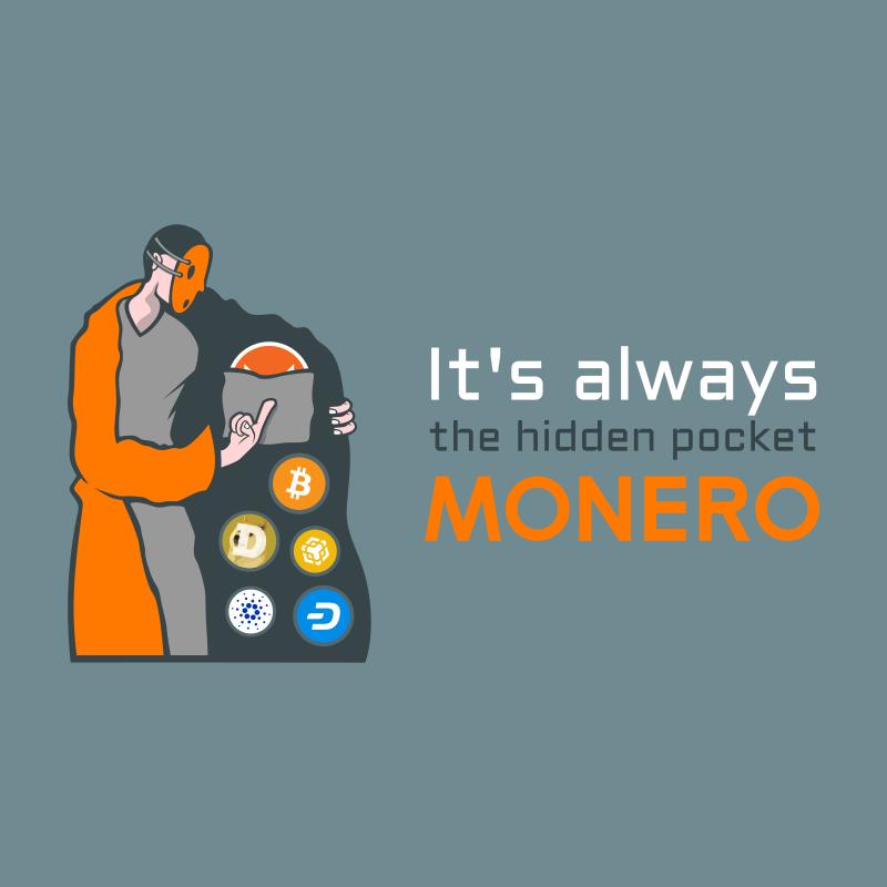 It's always the hidden pocket... Monero